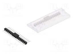 Connector: pin strips; pin header; male; PIN: 16; 2.54mm; SMT; 1x16