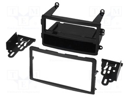 Radio mounting frame; Nissan; 2 ISO; black