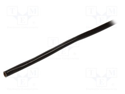Insulating tube; fiberglass; black; -60÷250°C; 3mm; SCS; 4kV/mm