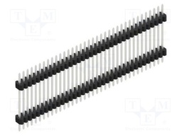 Connector: pin strips; pin header; male; PIN: 36; 1.27mm; THT; 1x36