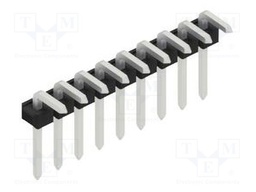 Connector: pin strips; pin header; male; PIN: 9; 2.54mm; THT; 1x9