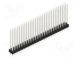 Connector: pin strips; pin header; male; PIN: 50; 2.54mm; THT; 2x25