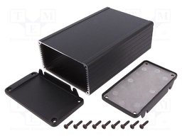 Enclosure: shielding; X: 104mm; Y: 160mm; Z: 55mm; aluminium; black
