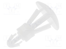Assembly stud; polyamide; L: 8mm; snap fastener; Colour: natural