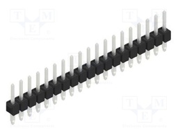Connector: pin strips; pin header; male; PIN: 19; 2.54mm; THT; 1x19