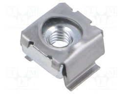 Nut; cage; M6; steel; Plating: zinc flake coated