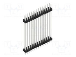 Connector: pin strips; pin header; male; PIN: 30; 2.54mm; THT; 2x15