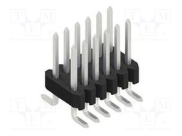 Connector: pin strips; pin header; male; PIN: 12; 1.27mm; SMT; 2x6