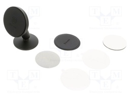 Car holder; black; for dashboard; snapped-in