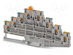 Splice terminal: rail; PA; ways: 4; terminals: 8; W: 5.2mm; H: 142.4mm