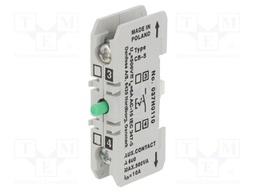 Auxiliary contacts; Leads: screw terminals; Mounting: front; 6A