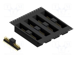 Connector: pin strips; pin header; male; PIN: 26; 2.54mm; SMT; 2x13
