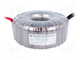 Transformer: toroidal; 450VA; 230VAC; 110V; 4.09A; 3.6kg; Ø: 135mm
