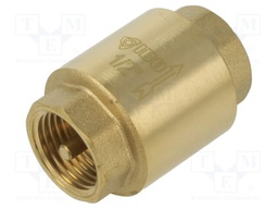 Check valve; G 1/2" internal; 16bar; brass; Medium: water