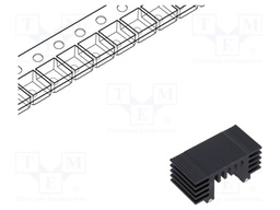 Heatsink: extruded; TO252,TO263; black; L: 12.7mm; W: 25.9mm