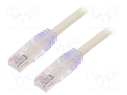 Patch cord; TX6A™ 10Gig,U/UTP; 6a; solid; Cu; PVC; white; Len: 5m