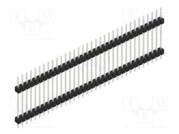 Connector: pin strips; pin header; male; PIN: 34; 2.54mm; THT; 1x34