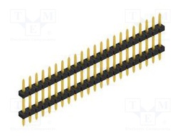 Connector: pin strips; pin header; male; PIN: 22; 2mm; THT; 1x22