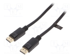Cable; DisplayPort 1.4; DisplayPort plug,both sides; 1m; black