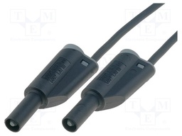 Test lead; 2m; black; 25A; Cond.cross sec: 1.5mm2