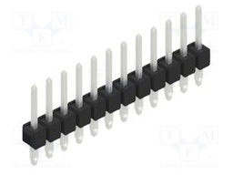 Connector: pin strips; pin header; male; PIN: 12; 2.54mm; THT; 1x12