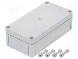 Enclosure: multipurpose; X: 94mm; Y: 180mm; Z: 57mm; PK; light grey