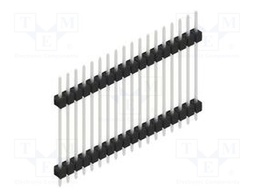 Connector: pin strips; pin header; male; PIN: 18; 2.54mm; THT; 1x18