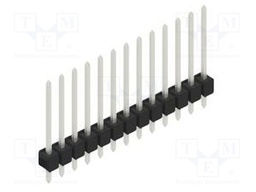 Connector: pin strips; pin header; male; PIN: 13; 2.54mm; THT; 1x13