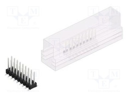 Connector: pin strips; pin header; male; PIN: 18; 2.54mm; SMT; 2x9