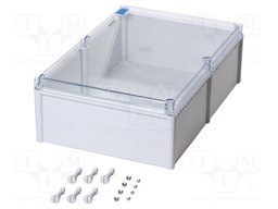 Enclosure: multipurpose; X: 378mm; Y: 558mm; Z: 180mm; FEX; grey; IP54