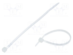 Cable tie; L: 71mm; W: 1.6mm; polyamide; natural; Ømax: 11mm