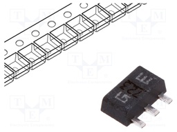 IC: voltage regulator; linear,fixed; 15V; 0.15A; SOT89; SMD; ±5%