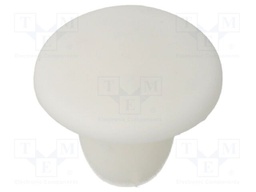 Accessories: stopper; H: 7mm; push-in; Flange dia: 11mm; white; LDPE