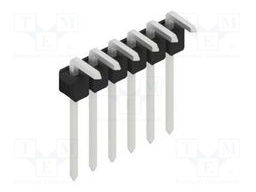 Connector: pin strips; pin header; male; PIN: 6; 2.54mm; THT; 1x6