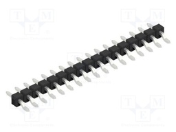 Connector: pin strips; pin header; male; PIN: 17; 2.54mm; SMT; 1x17