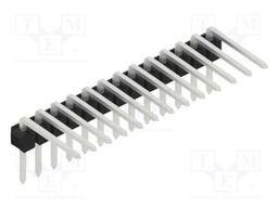 Connector: pin strips; pin header; male; PIN: 13; 2.54mm; THT; 1x13