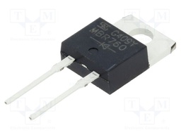 Diode: Schottky rectifying; THT; 60V; 7.5A; TO220AC; Ufmax: 0.75V