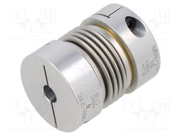 Coupling; Ø: 27mm; Ø1: 6mm; Ø2: 10mm; aluminium