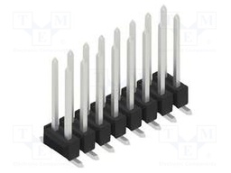 Connector: pin strips; pin header; male; PIN: 16; 2.54mm; SMT; 2x8
