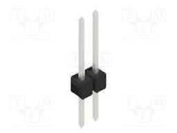 Connector: pin strips; pin header; male; PIN: 2; 2.54mm; THT; 1x2