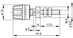 Connector: 4mm banana; socket; 16A; 30VAC; 60VDC; yellow-green