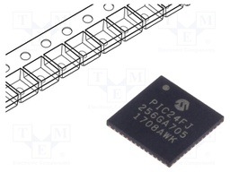 PIC microcontroller; Memory: 64kB; SRAM: 16384B; 2÷3.6VDC; SMD