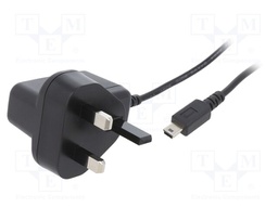 Power supply: switched-mode; voltage source; 5VDC; 1A; 5W; plug