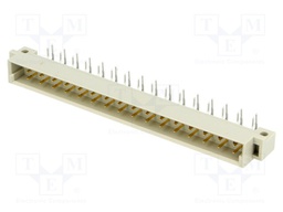 Socket; DIN 41612; type B; male; PIN: 32; THT; angled 90°; 2A