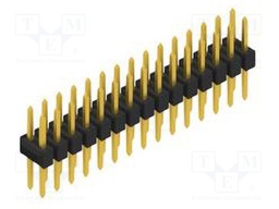 Connector: pin strips; pin header; male; PIN: 30; 2.54mm; THT; 2x15