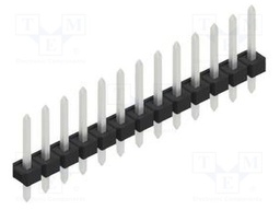 Connector: pin strips; pin header; male; PIN: 13; 2.54mm; THT; 1x13
