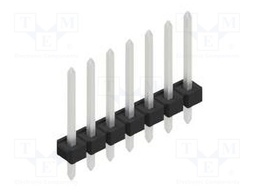 Connector: pin strips; pin header; male; PIN: 7; 2.54mm; THT; 1x7