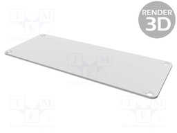 Enclosure: with panel; 1455; X: 125mm; Y: 160mm; Z: 51mm; aluminium