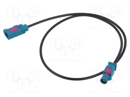 Cable; 500mm; Fakra male,Fakra female; straight