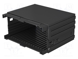 Enclosure: enclosure base; X: 48mm; Y: 96mm; Z: 100mm; PPO; black